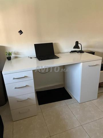 Bureau blanc 140cm 60cm - 2