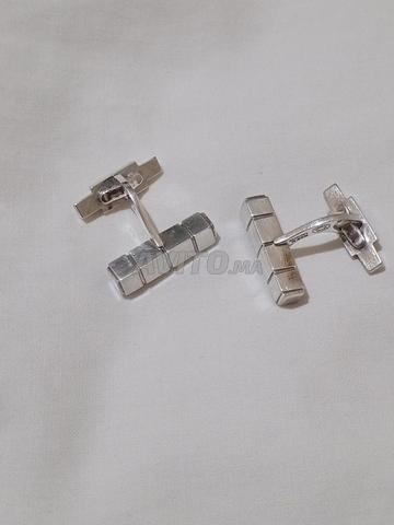 Boutons de manchette royaux rares en argent de la marque Georg Jensen - 2