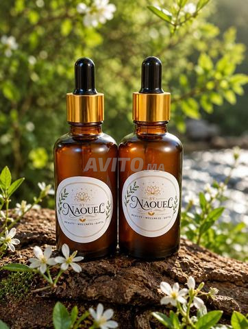 Huile d'herbes indiennes et marocaines pour cheveux