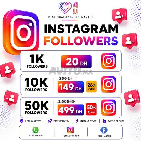 Followers Instagram | Likes | Vues | Maroc