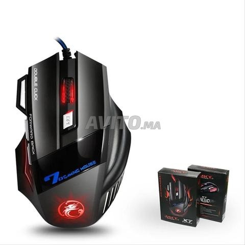 Souris Gamer iMICE X7 2400 DPI LED Rouge - 2