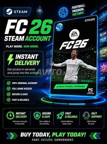 حساب FC 26 ستيم - توصيل فوري