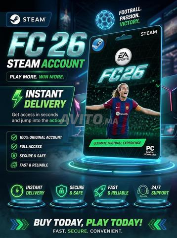 Acheter un compte Steam FC 26 en ligne