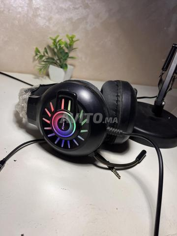 Casque Gaming LED, son pur et beau, son pur - 2