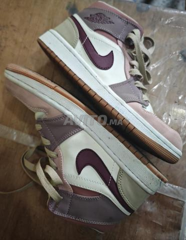 Air Jordan 1 Mid SE SmokyMauve/DarkPony femme - 2
