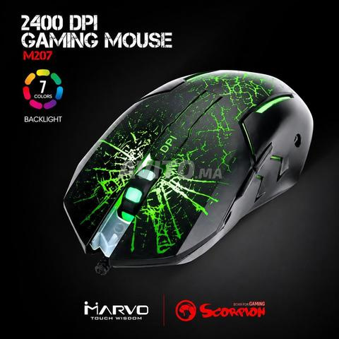 ماوس جيمنج مارفو M207 RGB جديد – 80 درهم