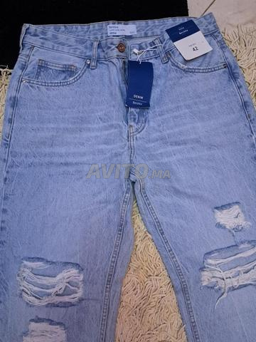 بنطلون جينز Bershka جديد مقاس L XL - 2