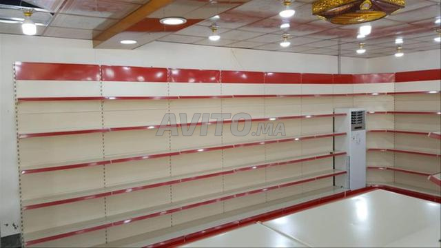 Rayonnage Supermarché Solide, Moderne et Pratique. - 2