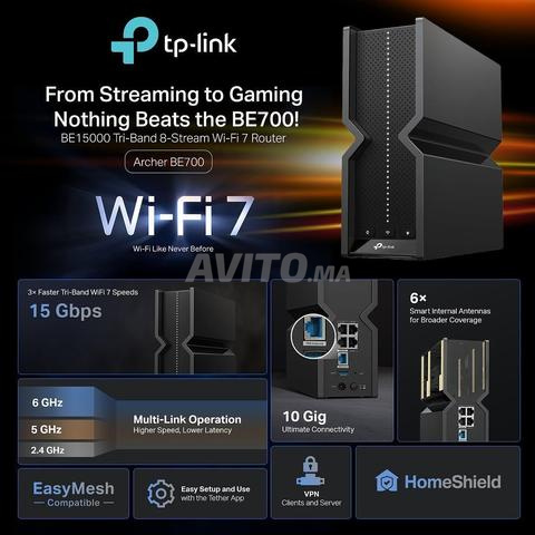 Routeur Gaming TP-Link BE15000 Tri-Band Wi-Fi 7 - 2