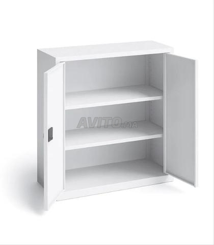 Armoire Métallique Basse à Portes Battantes