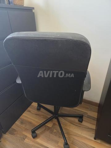 Chaise de bureau pivotante, noir - 2