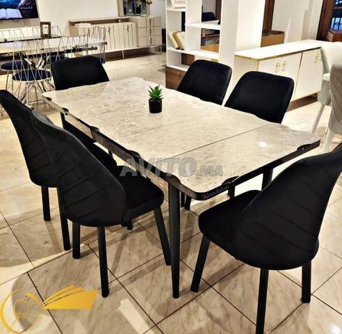 Tables et chaises avec 6 chaises – Eliya Déco - 2