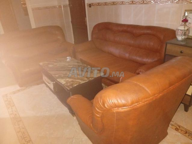 Salon de luxe (cuir) avec table - 2