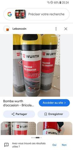Spray traceur marqueur chantier