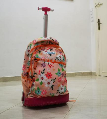 Cartable à roulettes Unistyle pour filles - Salé