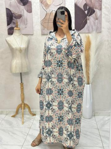 جلابة بالبروش مقاس ستاندرد، تناسب XL XXL XXXL، الثمن 250 درهم