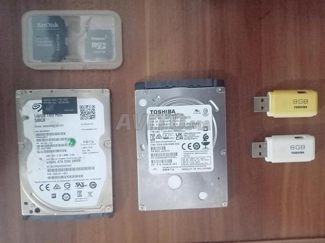 Disque dur 500 et 1000 Go et adaptateur