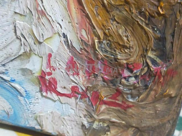 2 Tableaux artistiques originaux peints sur toile - 2