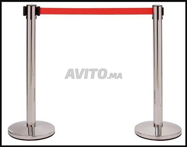 Poteau de Guidage Inox/Doré Sangle ou Corde - 2