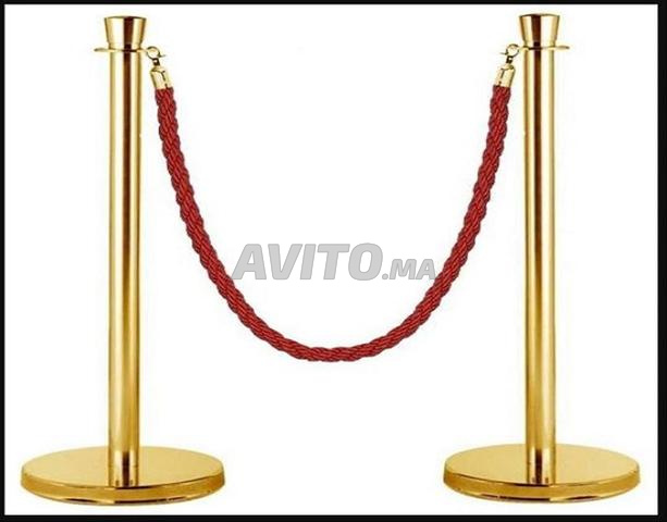 أعمدة توجيه من الستانلس ستيل/الذهبي مع حزام أو حبل