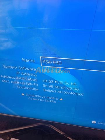 PS4 Slim flashée 9.00 2 manettes originales - 2