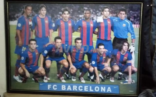 Tableau photo Barcelone ligue des champions 2006 - 2
