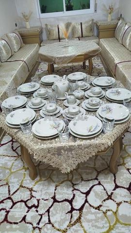 Service en porcelaine classique de luxe complet