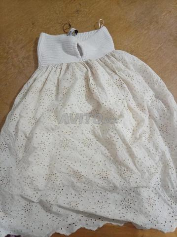 Robe Zara blanche broderie Taille M - 2