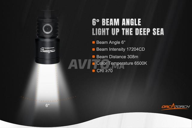 Torche de Plongée Pro OrcaTorch D710 (3000 Lumens) - 2