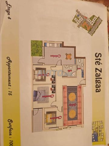 Appartement à vendre 100m² Résidences Zalgaa, Tanger - 2
