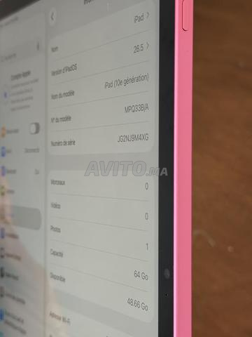 iPad 10ème Rose 64go Wi-Fi - 2