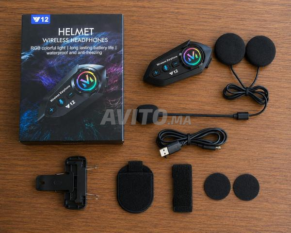 Intercom Casque Moto V12 Bluetooth - 2