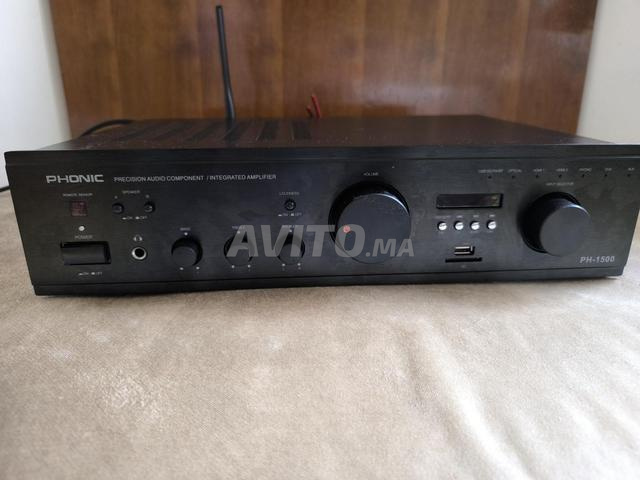 مضخم صوت PHONIC PH-1500 وجهاز تحكم عن بعد