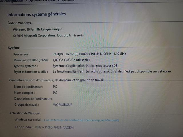 PC Asus très bon état