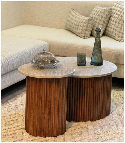 Duo Tables Basses en marbre - 2