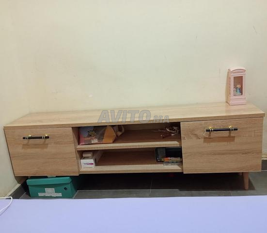 Lit sans matelas avec meuble TV - 2