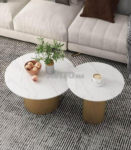 Ensemble de 2 tables basses gigognes