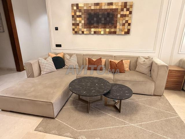 Salon L, 2 tables, tapis - 2