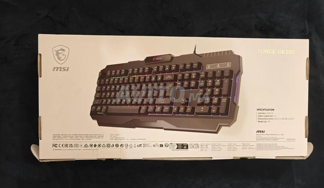 MSI FORGE GK100 أسود لوحة مفاتيح ألعاب RGB - 2