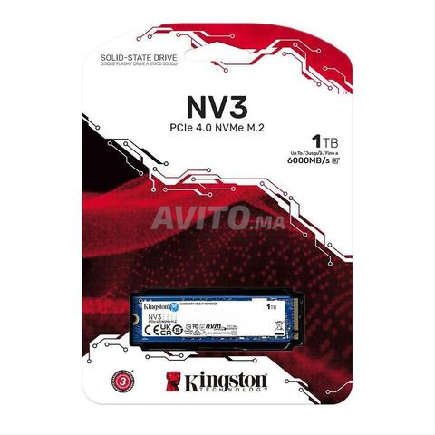 Disque Dur SSD Kingston NV3 1 TB 1000gb M.2 NVMe