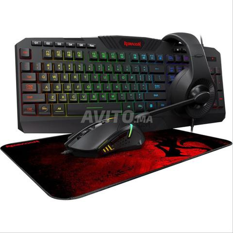 Pack Redragon Clavier Souris Casque et Tapis Combo - 2