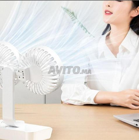 مروحة مكتب برأسين – Dual-head Desk Fan - 2