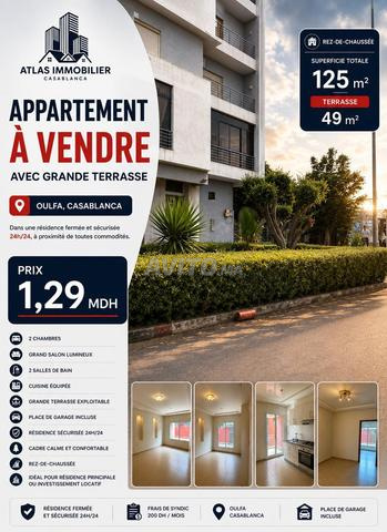 Appartement à vendre - Oulfa, résidence sécurisée
