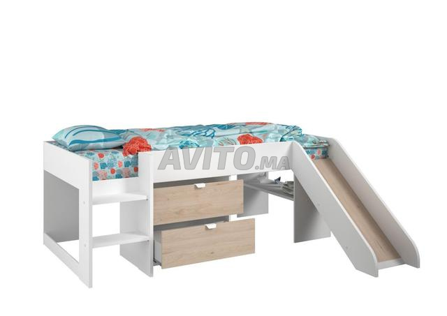 Lit mezzanine avec toboggan - 2