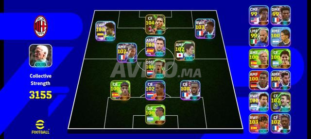 Compte PES propre 200 coins David 106, pack France