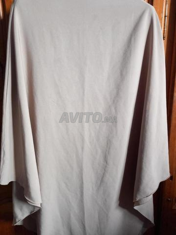 Voile beige long, excellente qualité
