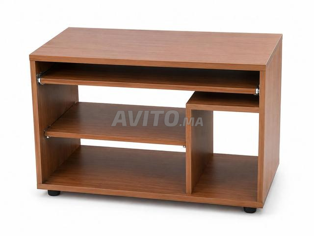 Bureau informatique compact en bois – bon état - 2