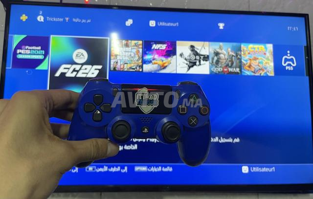 PS4 SLIM pleine de jeux avec une manette originale - 2