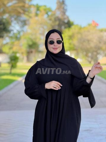 عباءة نسائية بالشال مع توصيل مجاني - 2