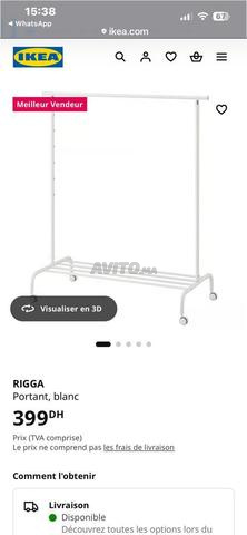 Porte-vêtements blanc - 2